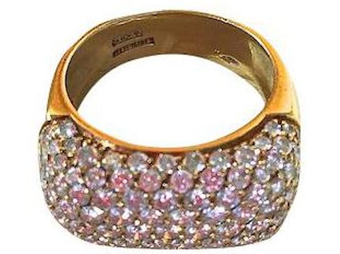 Autre Marque Chimento ring Golden Gold Diamond  ref.873866