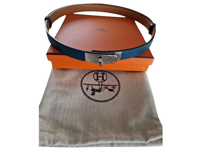 Hermès Cinto kelly Azul