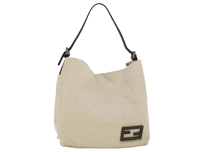 FENDI Shoulder Bag Canvas Beige 2262-26637-008 Auth yb066 Cloth  ref.874185