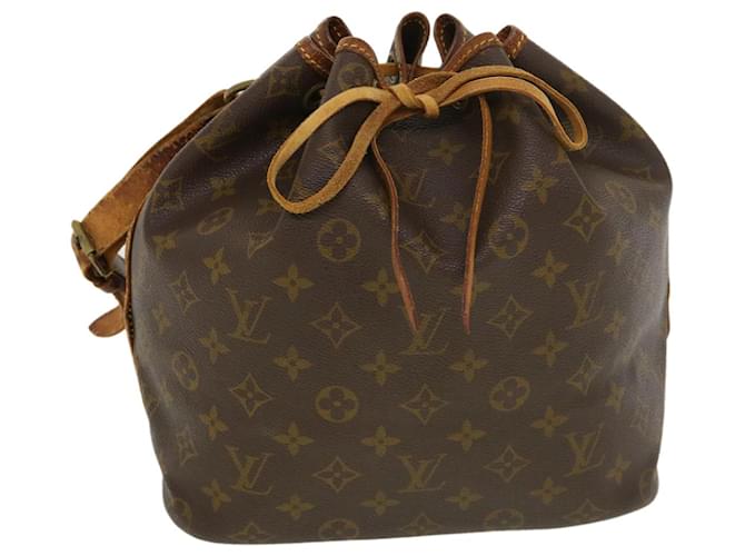 Louis Vuitton Petit Noe Monogram Shoulder Bag Brown M42226