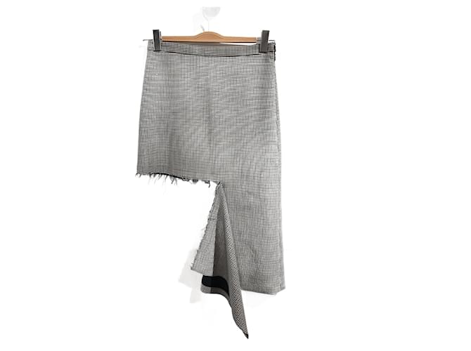 BALENCIAGA  Skirts T.International XS Wool Black  ref.874435