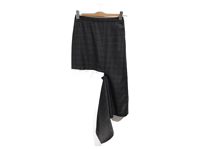 BALENCIAGA  Skirts T.International XS Wool Grey  ref.874437