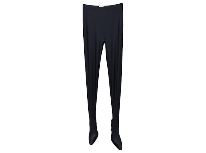 Balenciaga Pantaleggings in Black Polyamide leggings 38/37 Shoe chunky heel Nylon  ref.874553