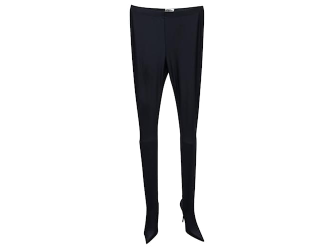 Balenciaga Pantalone Leggings in Poliammide Nero Nylon  ref.874554