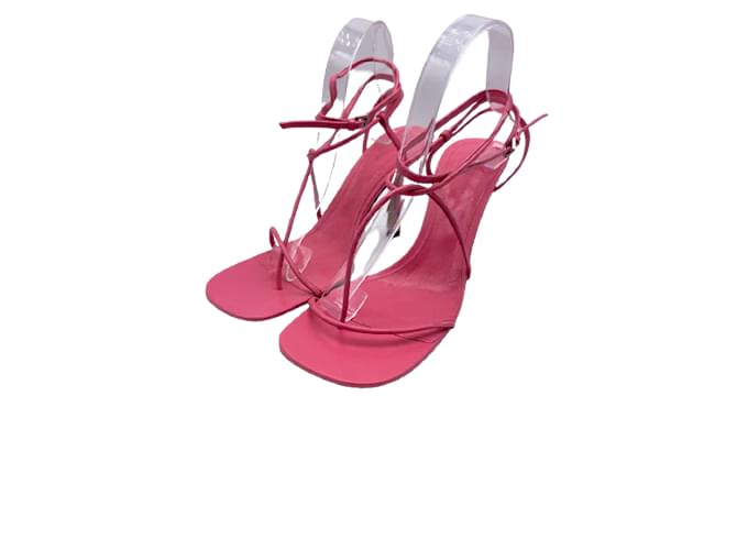 BOTTEGA VENETA  Sandals T.EU 41 Leather Pink  ref.874632