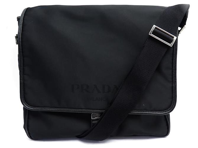 Prada Crossbody Messenger Bag in Black for Men