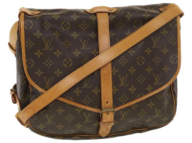 Louis Vuitton Monogram Saumur 35 Shoulder Bag M42254 LV Auth ki2790 Cloth  ref.875377