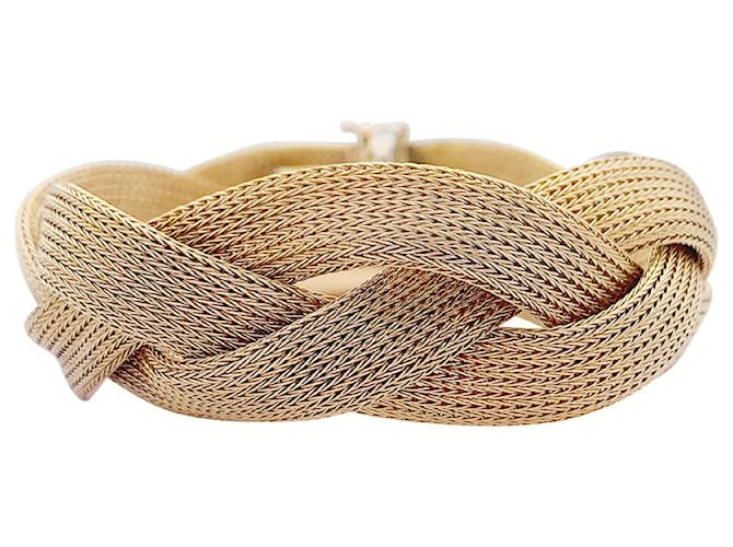 inconnue Yellow gold braid bracelet.  ref.875671