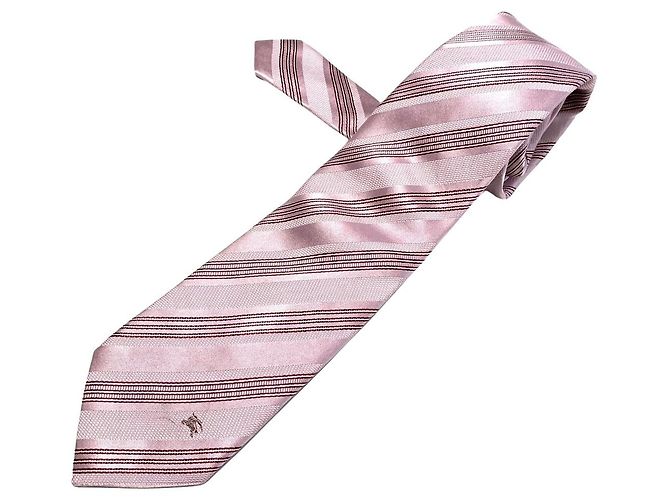 Cravatte BURBERRY Rosa Seta