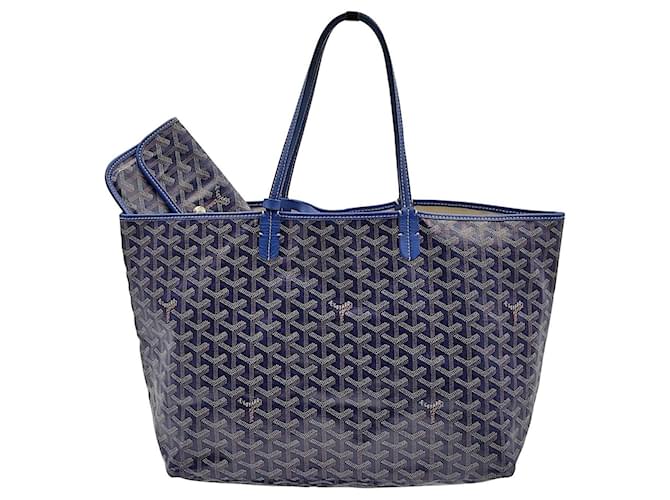 Goyard Saint Louis Pm Tote Bag Blue With Pouch PXL1370 – LuxuryPromise