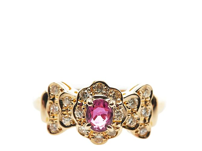 & Other Stories 18k Gold Ruby Ring Golden Metal  ref.876134