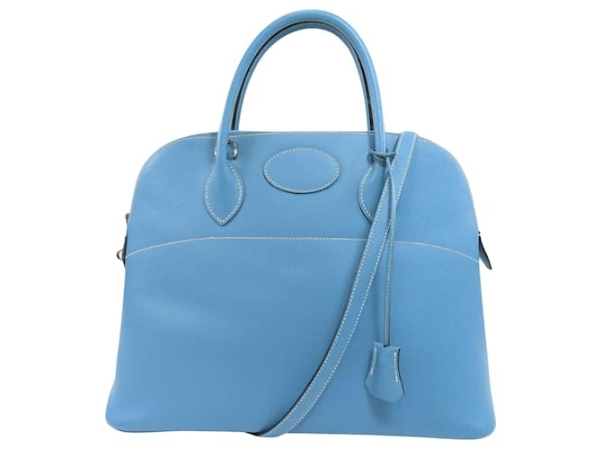 Hermès Bolide Blue Leather  ref.876411