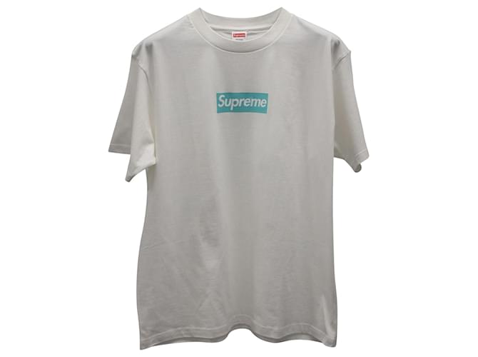 Supreme x Tiffany & Co. Box Logo Tee in White Cotton ref.876527