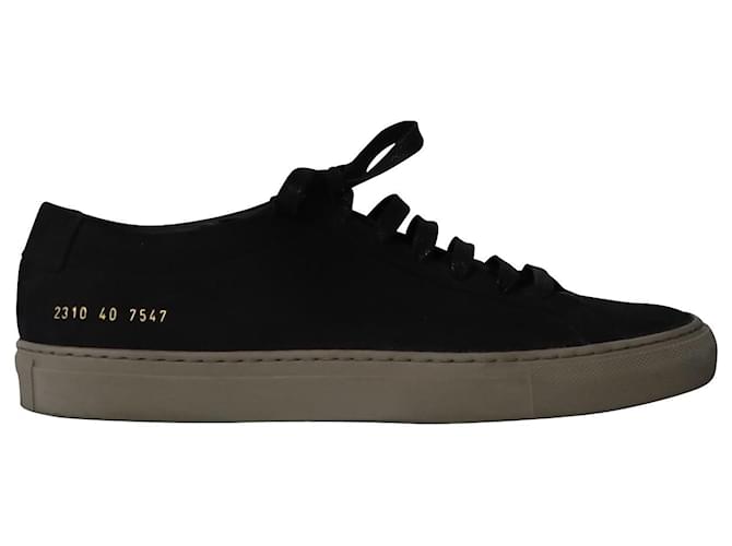 Autre Marque Common Projects Achilles Low Sneakers in Black Leather  ref.876547