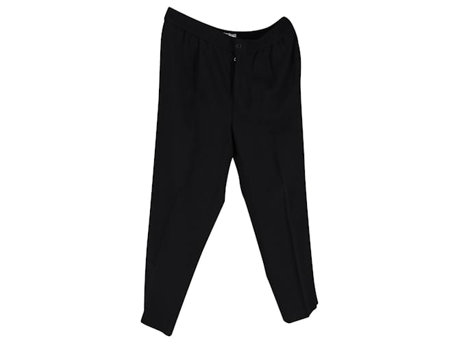 Calça AMI Paris em lã preta Preto  ref.876571