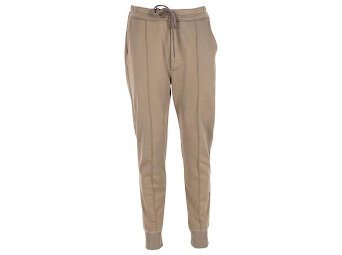 Pantalon de survêtement Tom Ford en coton polyamide marron  ref.876597