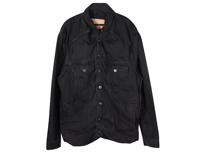 Autre Marque Y/Project-Jacke mit Knopfleiste vorne aus schwarzem Denim Baumwolle  ref.876605