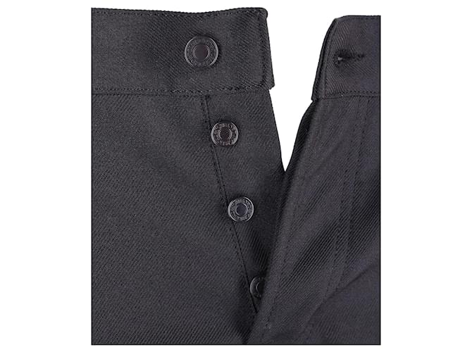 Tom Ford Pantalon Tech Coupe Slim en Twill de Coton Noir Polyester  ref.876610