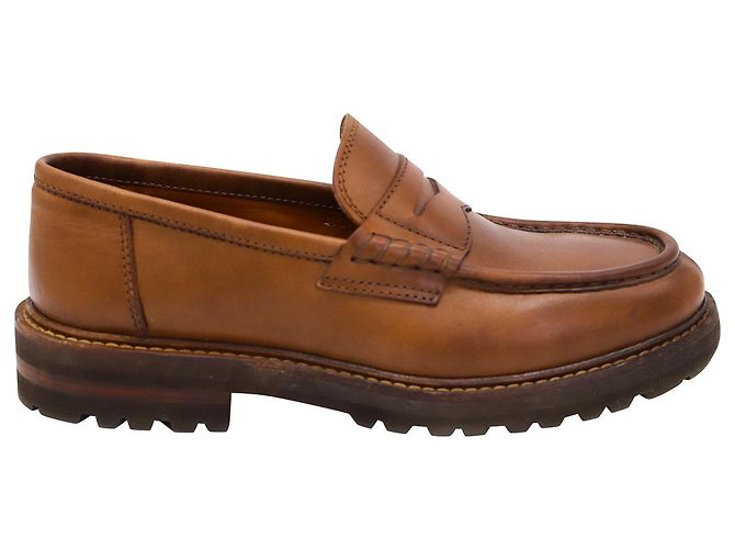 Brunello Cucinelli Mocassini in Pelle Marrone