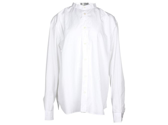Dior Camicia bianca con collo alla coreana