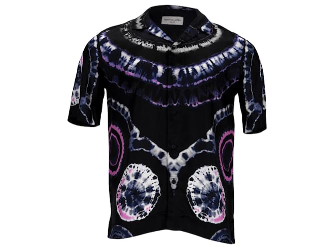 Camisa de sarja acetinada Dries Van Noten em viscose multicolorida Multicor Fibra de celulose  ref.876678