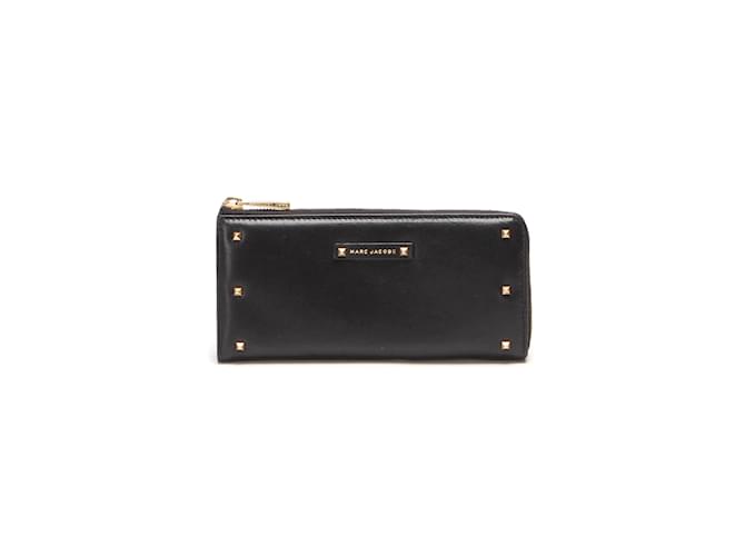 Marc Jacobs Leather Long Wallet Black  ref.876719