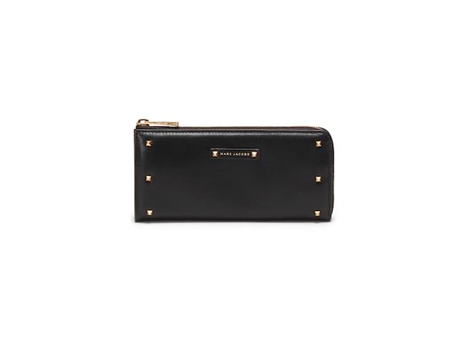 Marc Jacobs Leather Long Wallet Black  ref.876729
