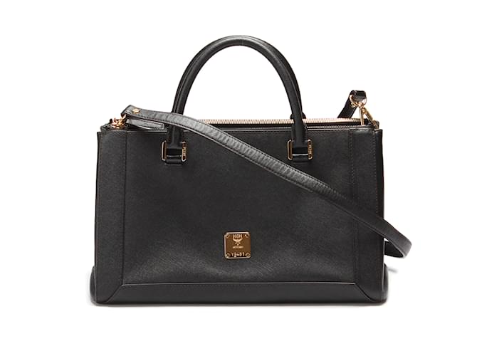 MCM Nuovo Leather Handbag Black  ref.876731