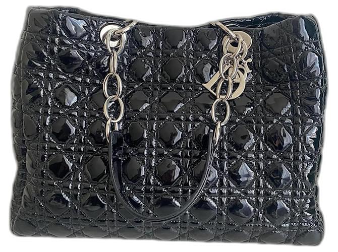 Christian Dior Compras suaves Negro Charol  ref.877068