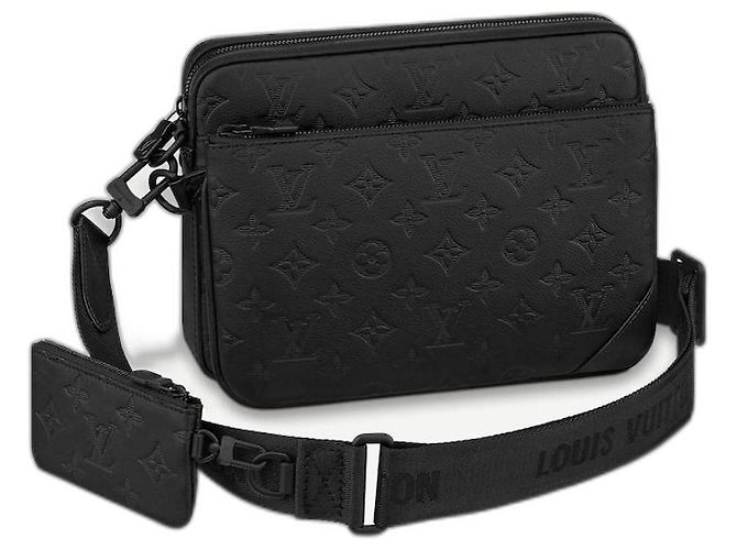 Louis Vuitton LV Trio Messenger in pelle nera Nero