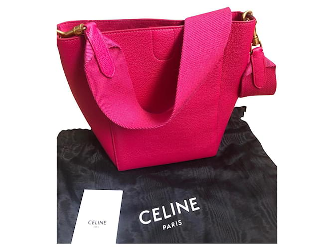 Céline Bucket Pink Lambskin  ref.877076