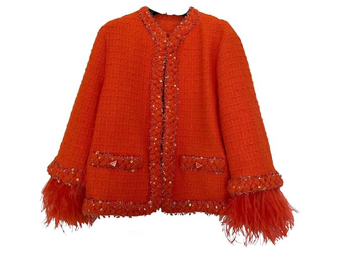 Valentino Jackets Orange Wool  ref.877159