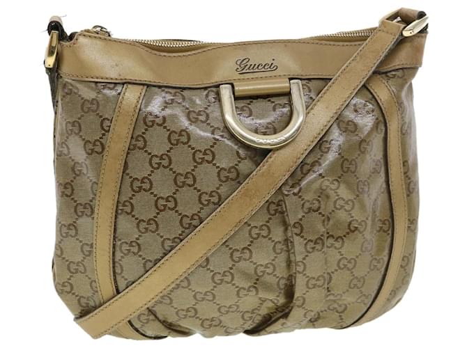 Brown Gucci GG Crystal Shoulder Bag