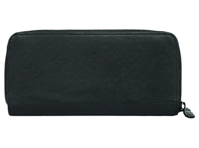 Louis Vuitton Zippy Wallet Vertical Black Leather  ref.877291