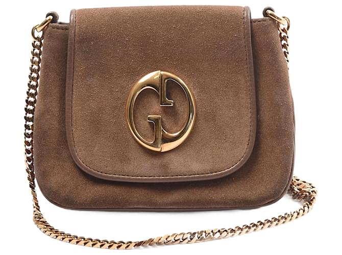 GUCCI  Handbags T.  Leather Brown  ref.877357