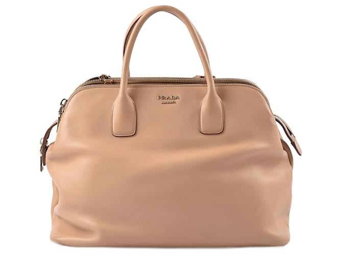 Tote PRADA Bolsos T.  cuero Dorado  ref.877366