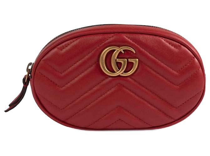 Marmont GUCCI  Handbags   Leather Red  ref.877368