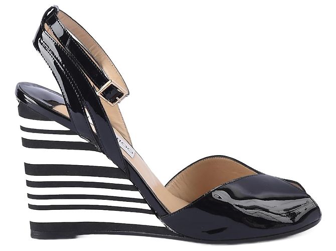 JIMMY CHOO  Tacchi EU 39.5 Pelle Nero