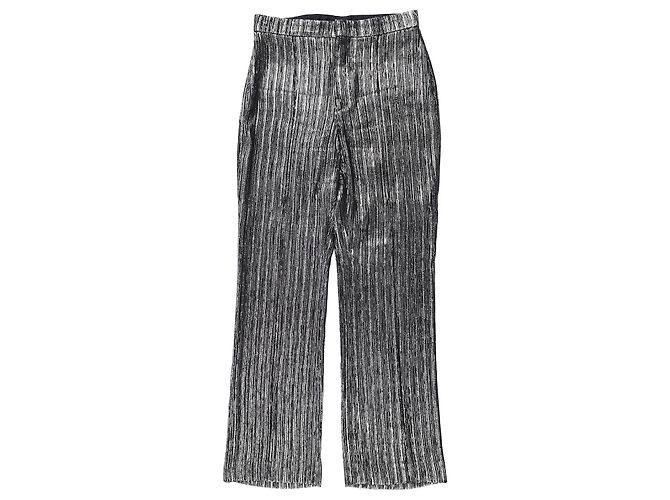 ISABEL MARANT Hose FR 34 Seide Silber