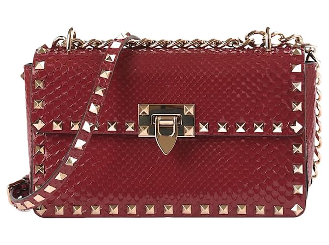 VALENTINO GARAVANI Handtaschen Exotisches Leder Rot  ref.877552