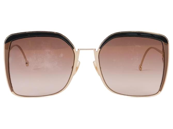 FENDI  Sunglasses T.  metal Golden  ref.877566