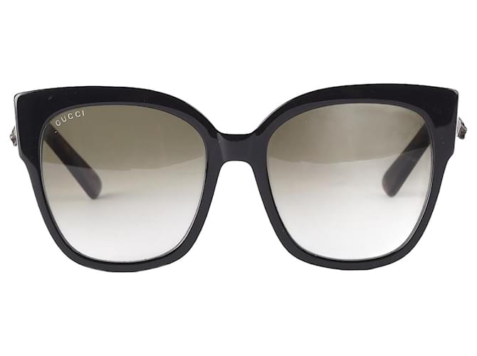 GUCCI Sonnenbrille T.  Plastik Schwarz Kunststoff  ref.877570