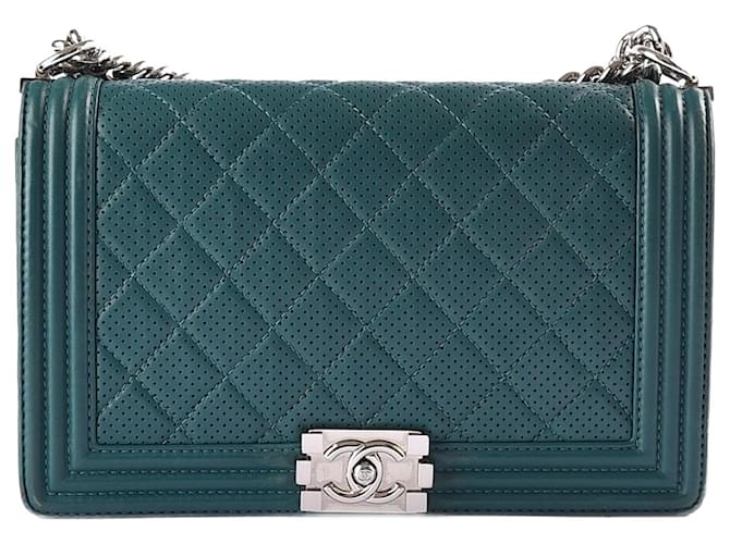 Boy CHANEL Handtaschen T.  Rindsleder Blau  ref.877596