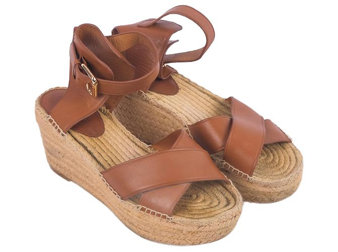 COACH  Sandals EU 38.5 Leather Camel