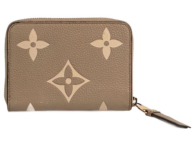 Zippy LOUIS VUITTON  Wallets T.  Leather Beige