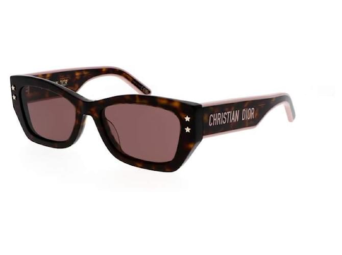 occhiali da sole DiorPacific S2U Marrone Rosa Acetato  ref.877701