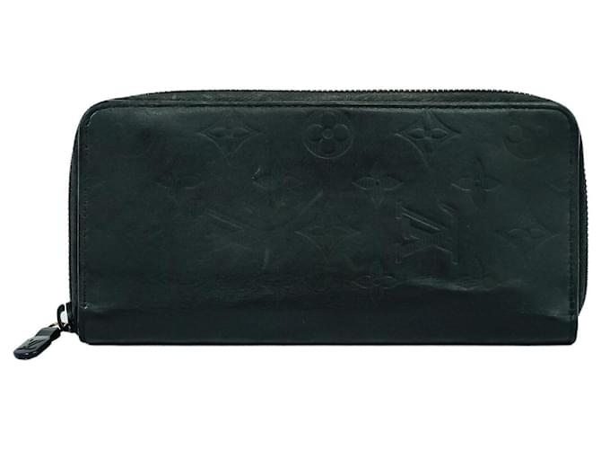 Louis Vuitton Zippy Wallet Vertical Black Leather  ref.877764