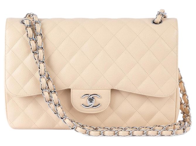 CHANEL Sacs à main Cuir Beige