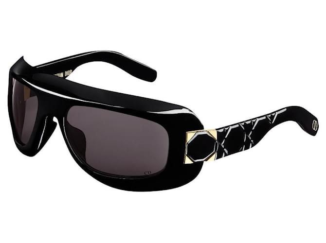 Dior dama 95.22 METRO1Las gafas de sol de máscara negra Negro Acetato  ref.877777