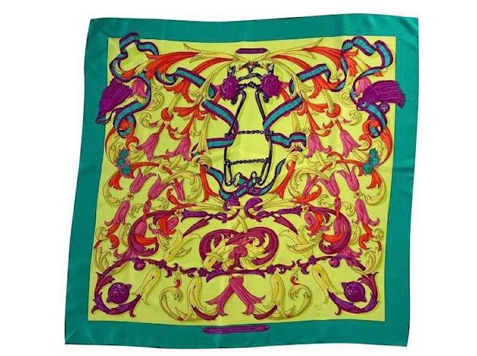 Hermes Carre Le Mors A La Conetable Silk Scarf